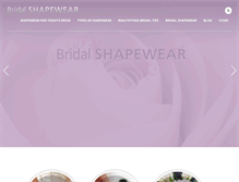 Tablet Screenshot of bridalshapewear.com